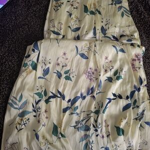 Banana Republic Cream Floral Maxi Dress